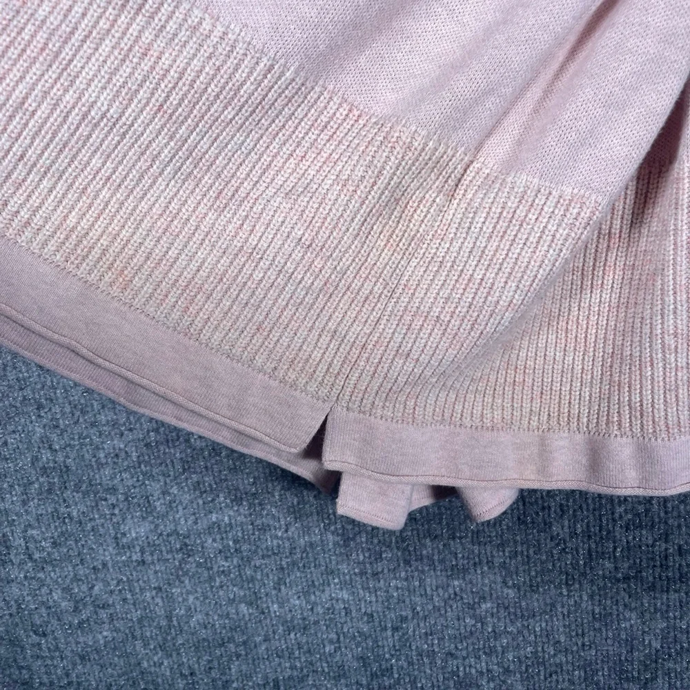 Pure Jill Women’s Medium Oversized Pink Heathered Roll Neck Cozy‎ Tunic Sweate